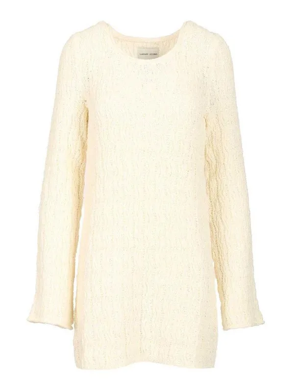 Loulou Studio Robe Courte - Blanc - Blanc - Femme | AISALARICEIVORY