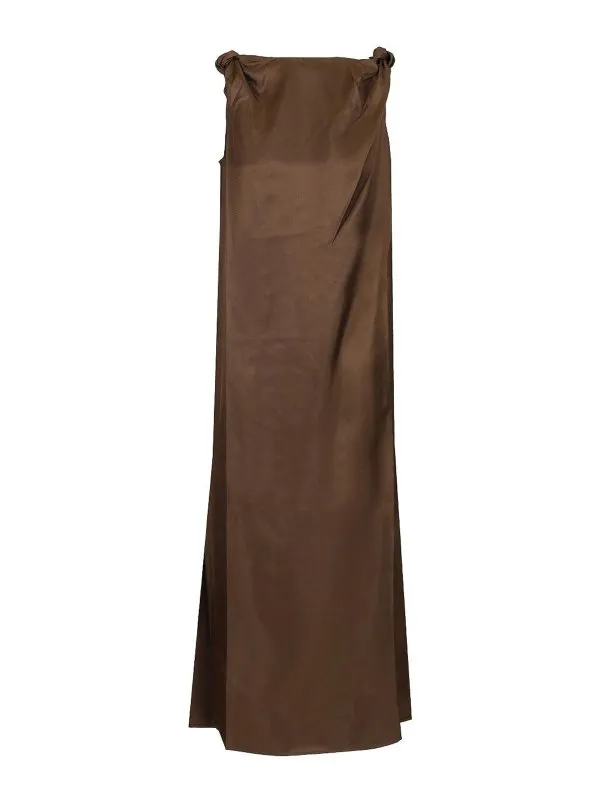 Loulou Studio Maxi Robe - Marron - Marron - Femme | MOUNDEEPTAUPE