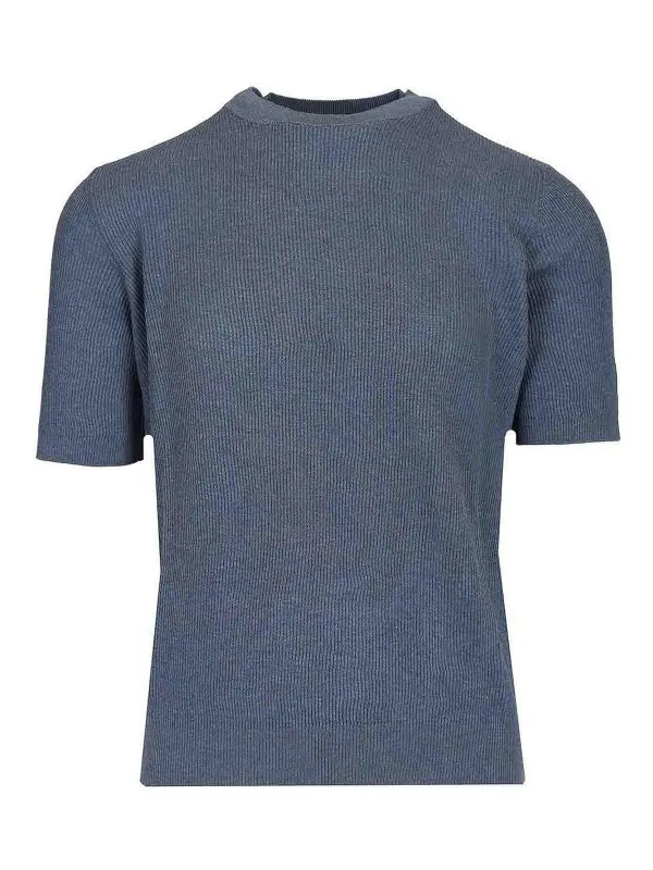 Mauro Ottaviani T-Shirt - Bleu - Bleu - Homme | CTS24827CX072