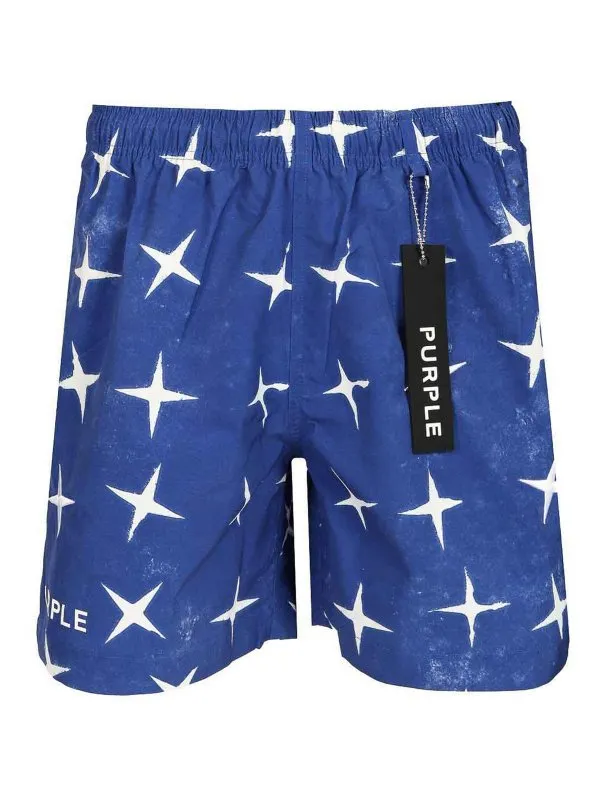Purple Brand Short - Bleu - Bleu - Homme | P504PBWS225MULTI