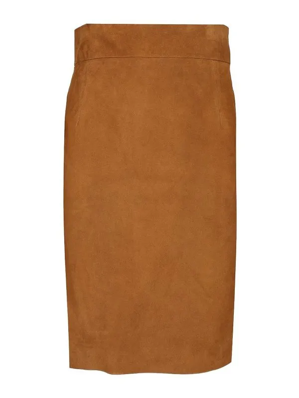 Tagliatore Jupe Midi - Marron - Marron - Femme | LEXACHE2501CUOIO