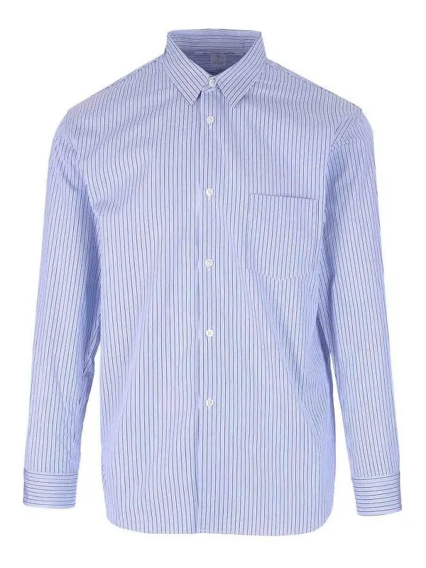 Comme Des Garcons Chemise - Blanc - Blanc | FZB125PER112STRIPE109