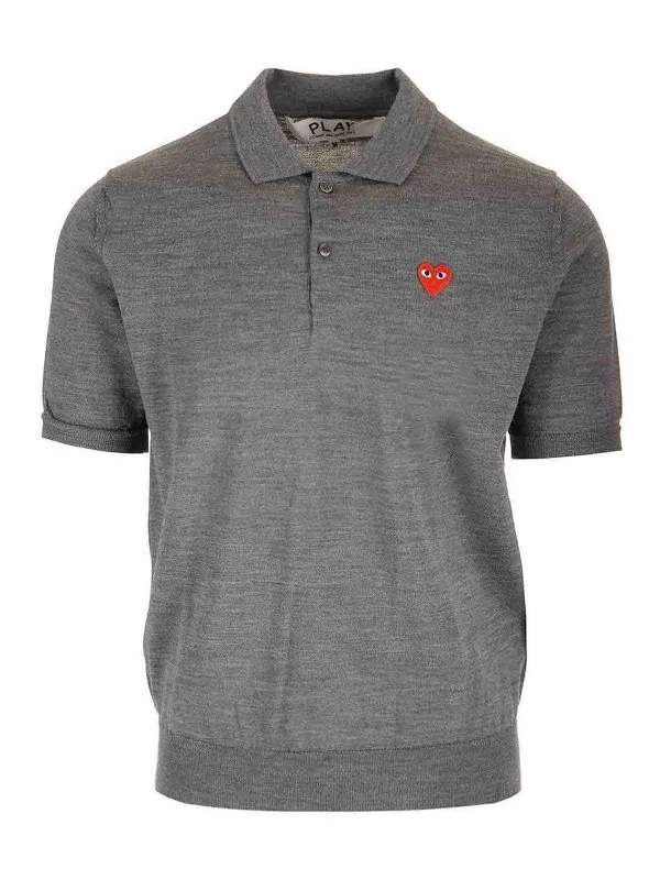Comme des Garçons Play Polo - Gris - Gris | AXN0940513GREY