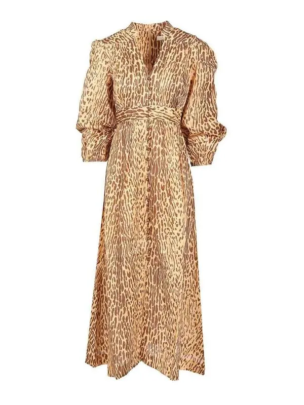 Zimmermann Maxi Robe - Imprimé Animal - Femme | 5148DSS255TLE