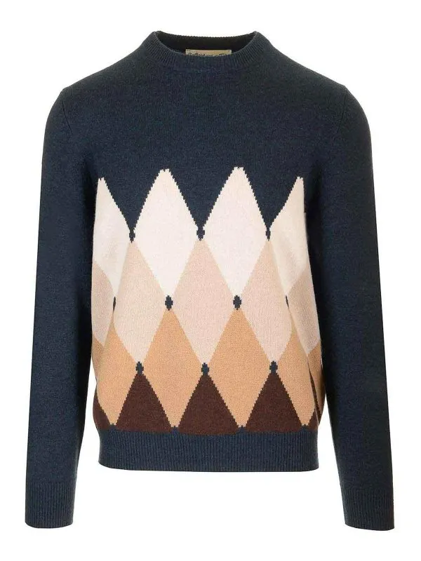 Ballantyne Pull Col Rond - Bleu - Bleu - Homme | B2P0007K0A893867