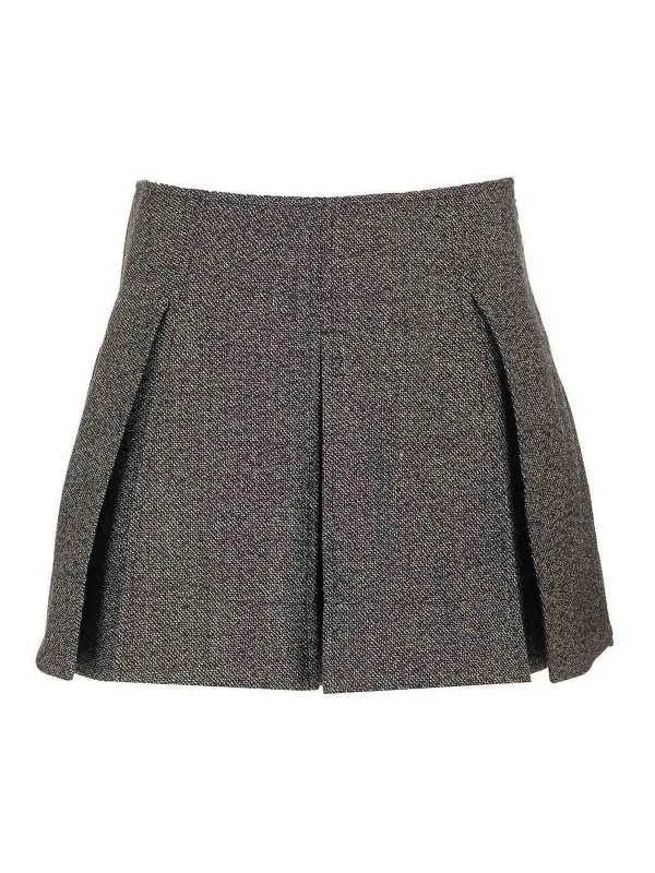 Durazzi Milano Jupe Midi - Noir - Noir - Femme | FW24SK06034CARB002