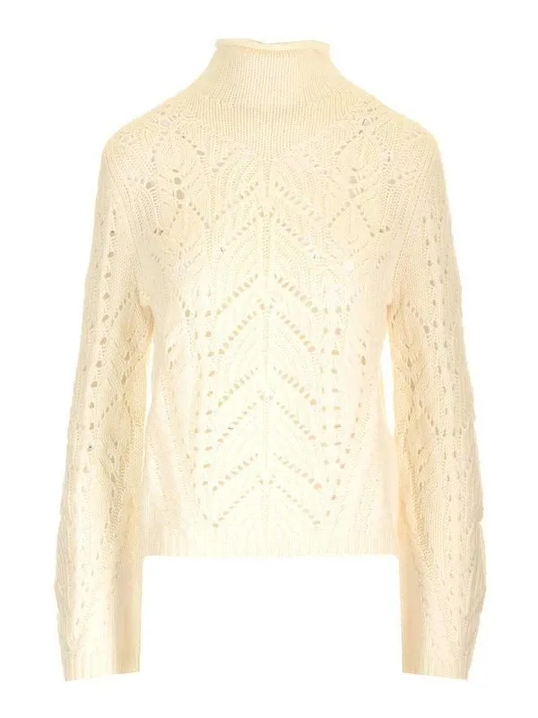 Loulou Studio Jean Évasé - Blanc - Blanc - Femme | GUSTAVIAIVORY