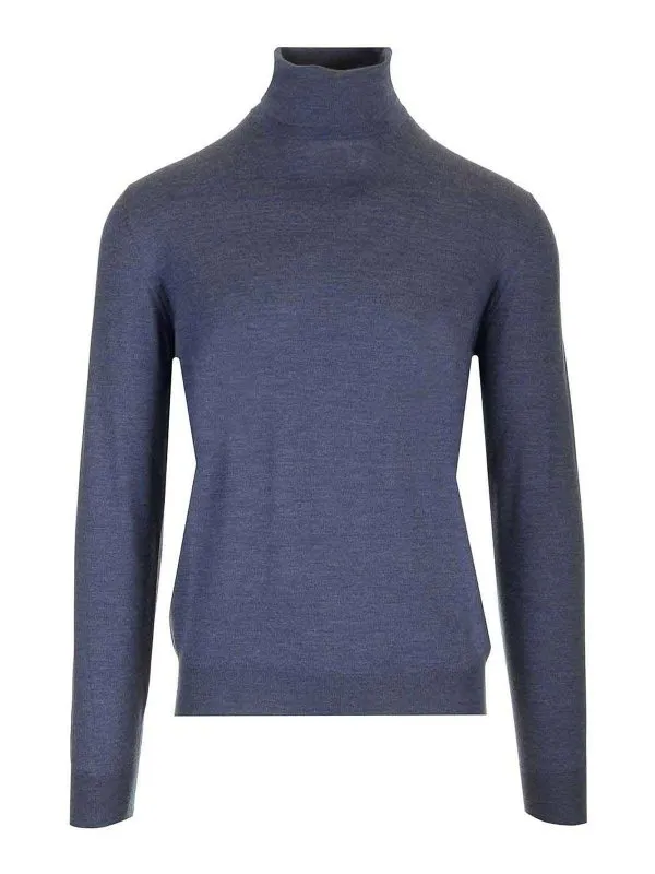 Mauro Ottaviani Pull Col Rond - Bleu - Bleu - Homme | WH02100154493