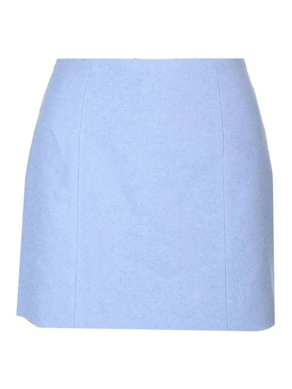 Patou Jupe Midi - Bleu Clair - Bleu Clair - Femme | SK0460134630B