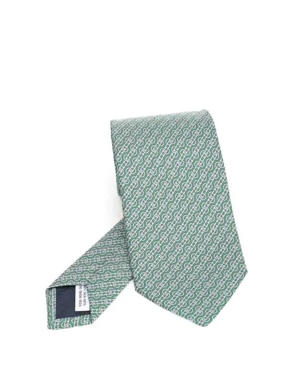 Ferragamo Cravate - Vert - Vert - Homme | 3509480768534FVERDE