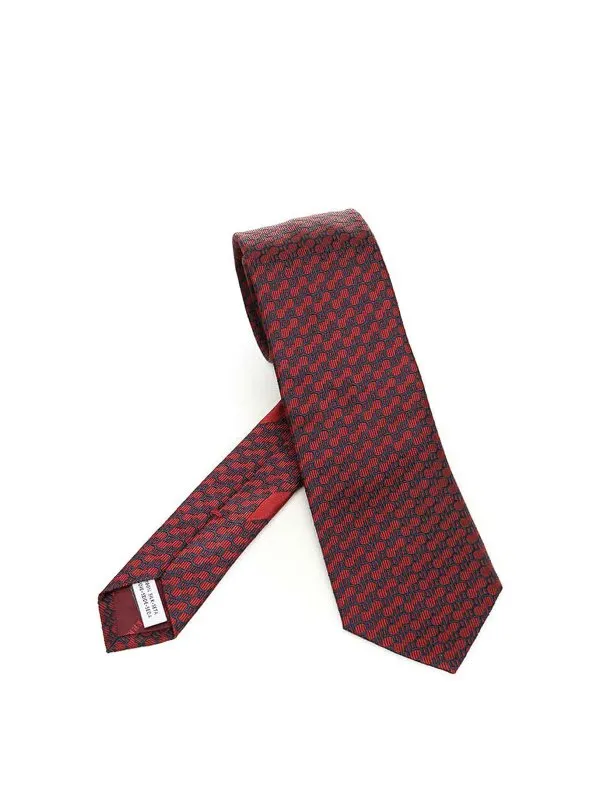 Ferragamo Cravate - Multicolore - Homme | 3512290778706FBORDEAUXBLU