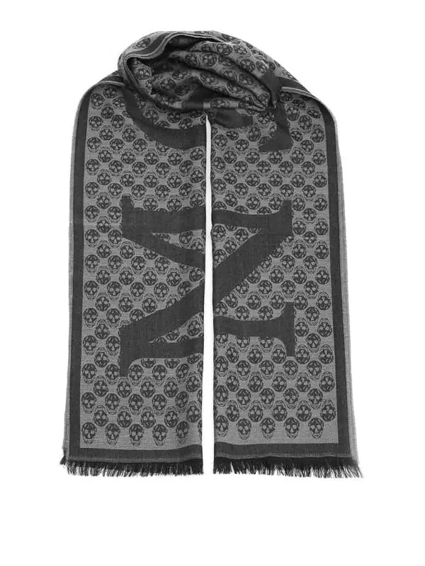 Alexander Mcqueen Écharpe - Gris - Gris - Homme | 8353754200Q1461