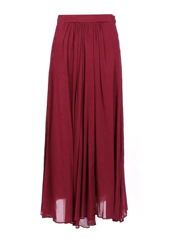 Forte Forte Jupe Midi - Rouge - Rouge - Femme | 9909MYSKIRTF47A2581