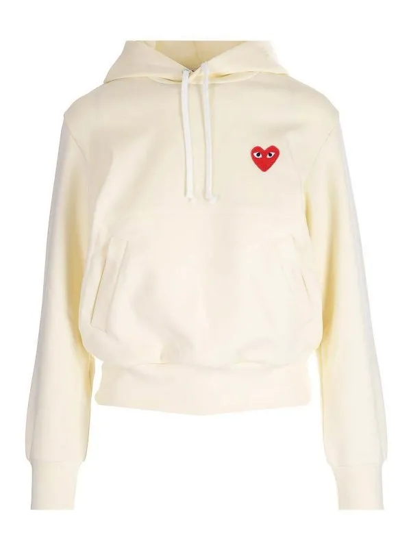 Comme des Garçons Play Sweat-Shirts - Blanc - Blanc | P1T1733IVORY