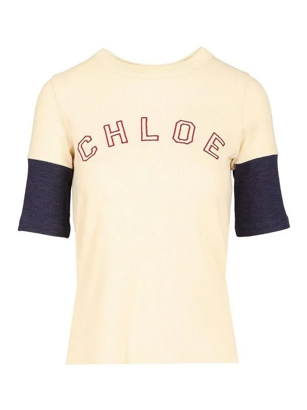 Chloe' T-Shirt - Blanc - Blanc - Femme | CH25AJH01174107