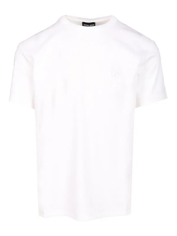 Giorgio Armani T-Shirt - Blanc - Blanc - Homme | 3HSM72SJTKZU0002