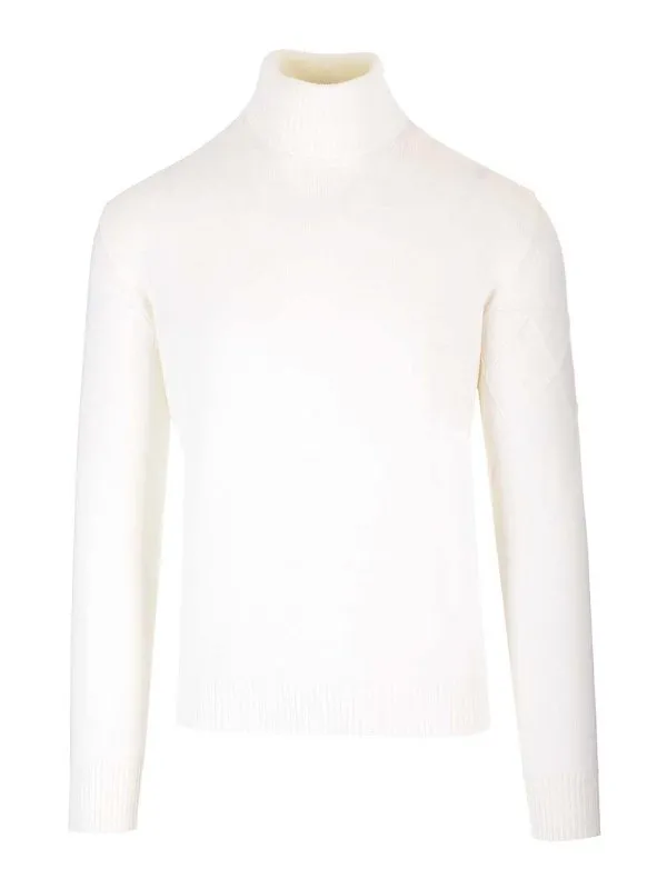 Ballantyne Pull Col Rond - Blanc - Blanc - Homme | B2P0107W06410156