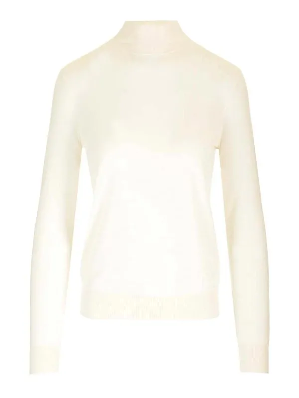 Theory Pull Col Rond - Blanc - Blanc - Femme | I1211703CX1