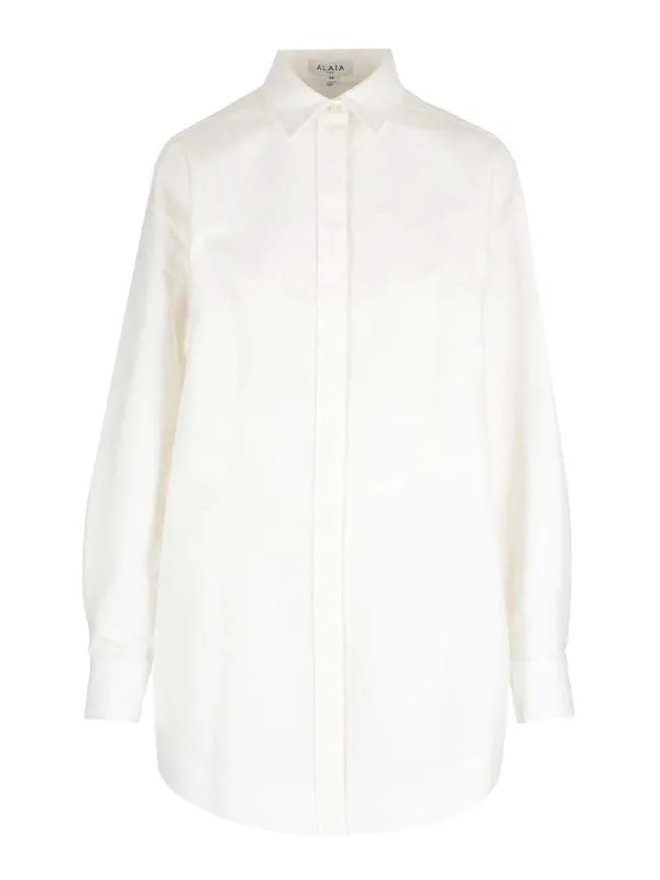 Alaïa Robe Courte - Egg - Blanc - Femme | AA9R10534T447000