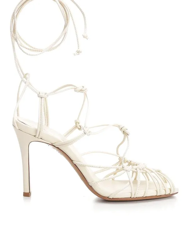 Forte Forte Sandales - Blanc - Blanc - Femme | 13690MYSHOESF47A0023